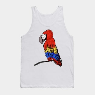 Macaw Rainbow Parrot Tank Top